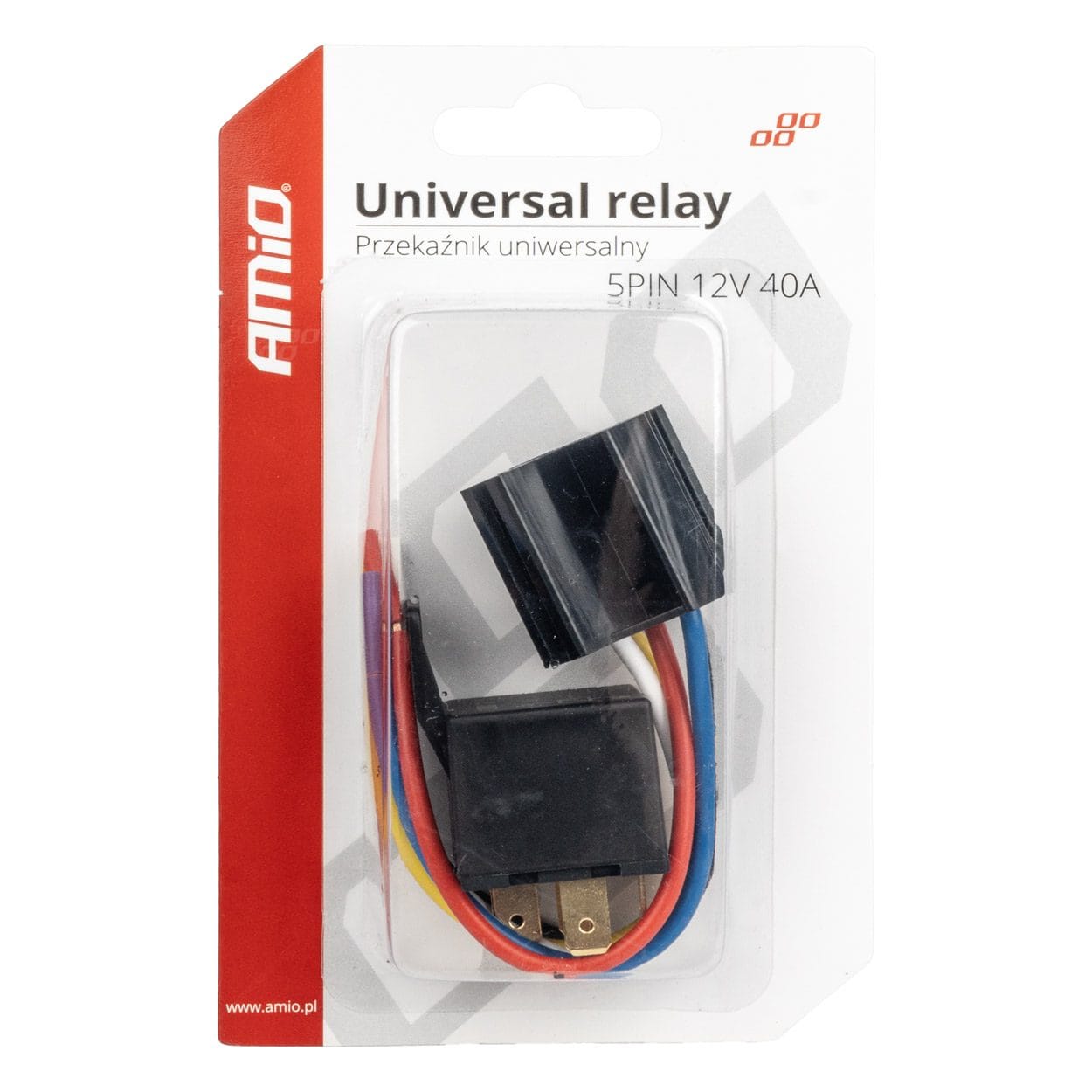 Univerzalni relej sa žicom i utikačem 12V 5 PIN AMIO