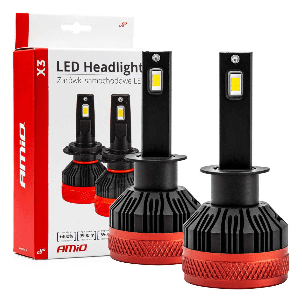 LED auto sijalica X3 H1 6500K AMIO