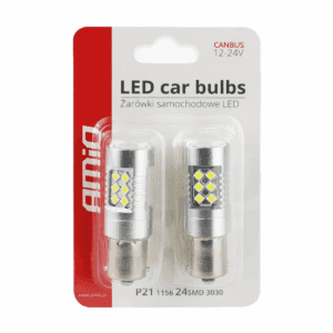 LED auto sijalica BA15S P21W 5600K AMIO